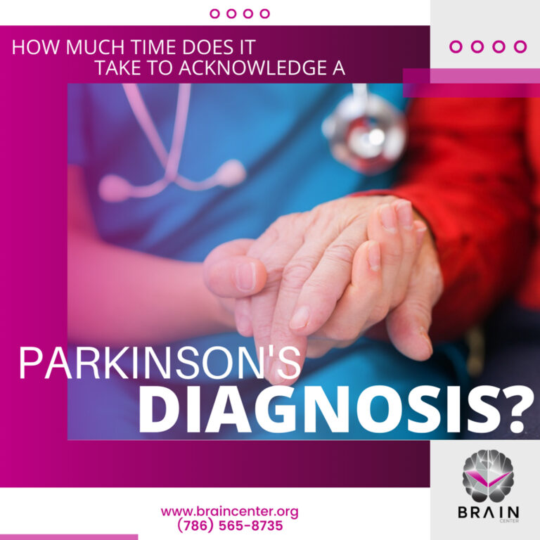 How much time does it take to acknowledge a Parkinson’s diagnosis?
